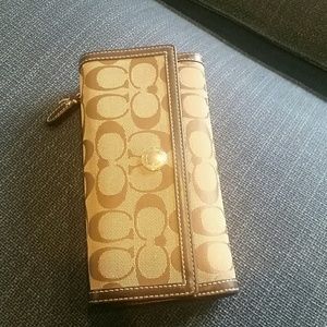 Authentic coach wallet